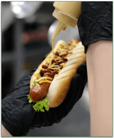 1 Frank and Beans Dog, with mustard