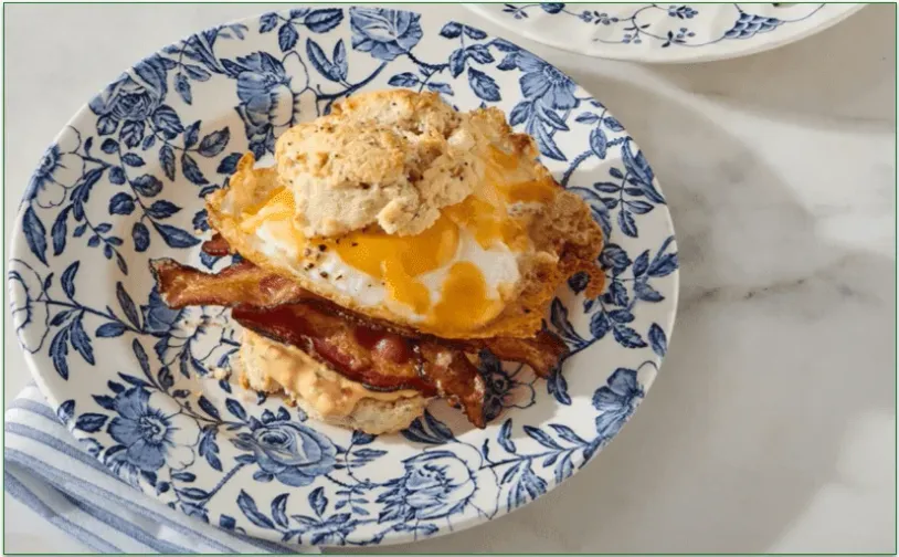 Bacon, Egg & Cheese on Everything Bagel Biscuits from Blue Apron