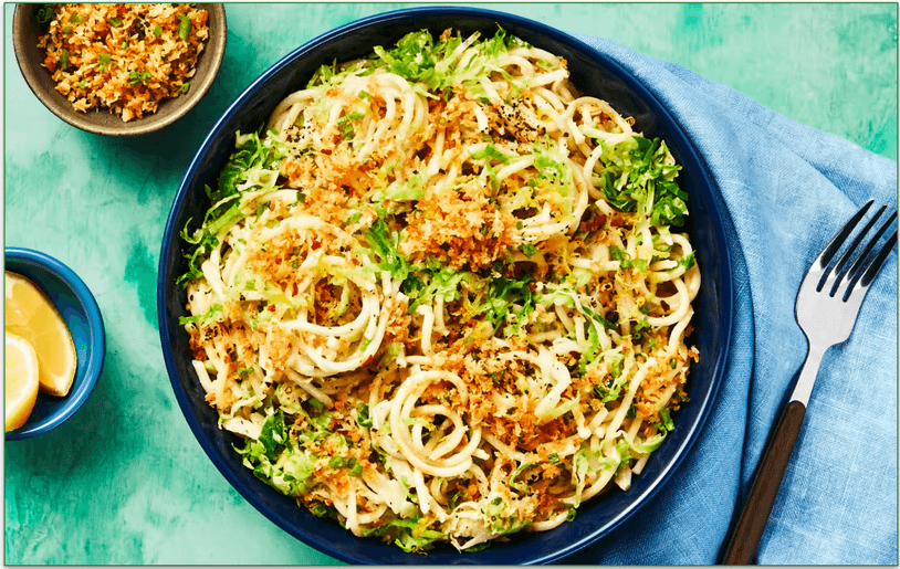 HelloFresh's Lemony Spaghetti With Brussels Sprouts