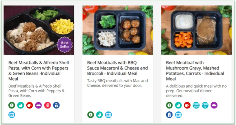 American dishes on the Magic kitchen menu