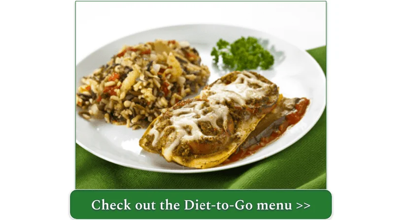 Diet-to-Go's Tuscan Vegetable Stack dish