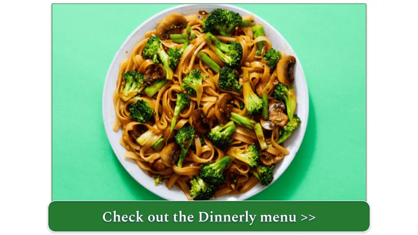Dinnerly's Broccoli & Mushroom Rice Noodle Stir-Fry