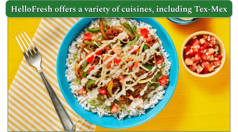 HelloFresh's Tex-Mex Beef Enchilada Bowls