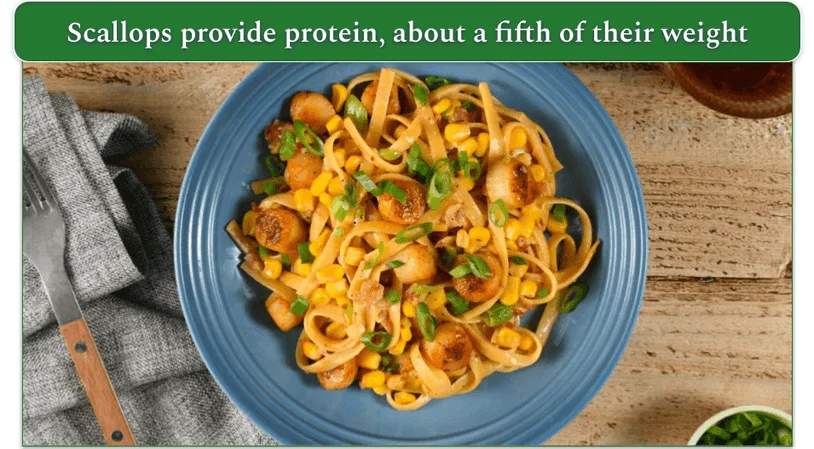 Home Chef's Seafood Boil Fettuccine with Petite Scallops