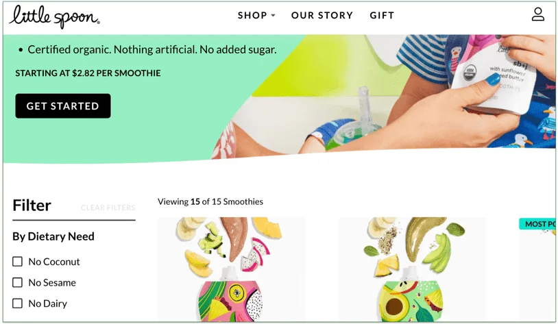 You can filter the menu to find what you want