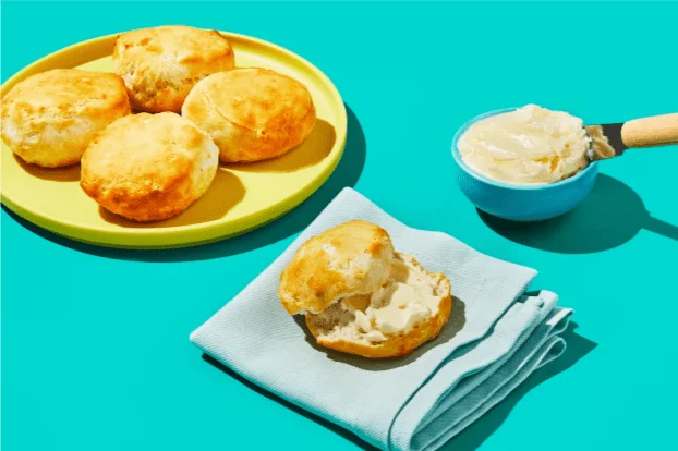Biscuits served with butter from HelloFresh
