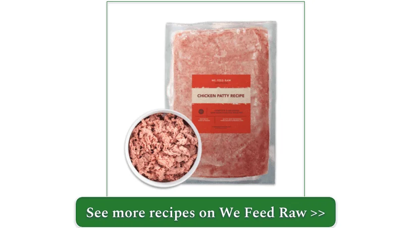We Feed Raw's Chicken patty recipe