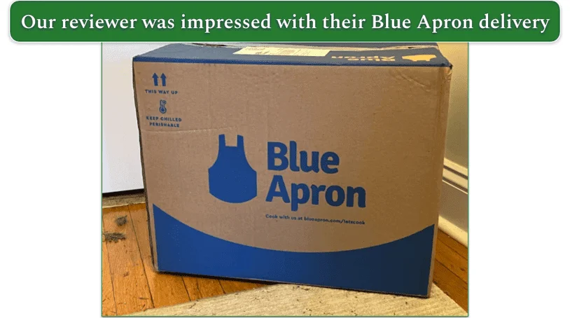Unopened Blue Apron Box