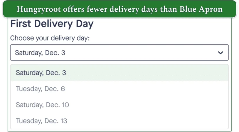 hungryroot delivery days, sacramento, ca