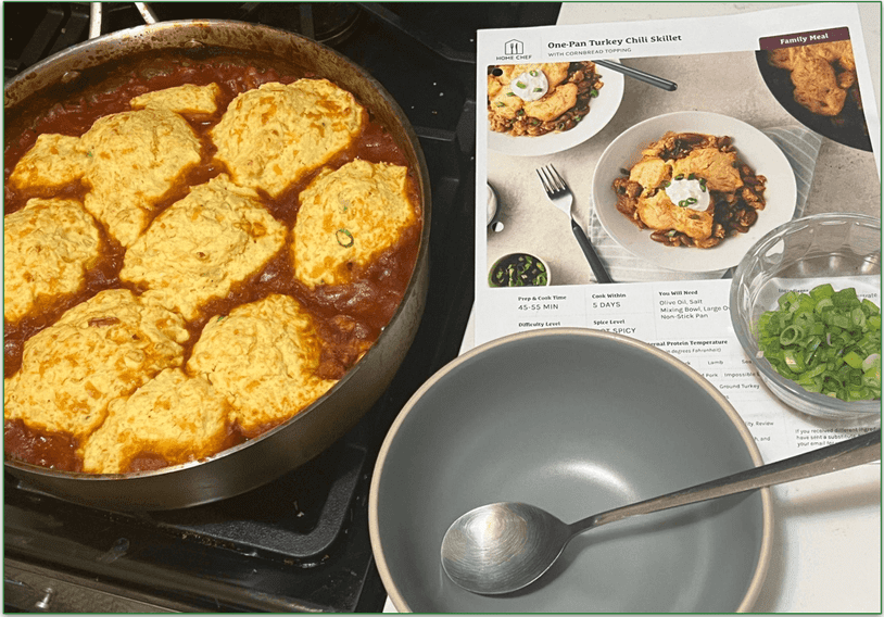 One Pan Turkey Chili Skillet by Home Chef