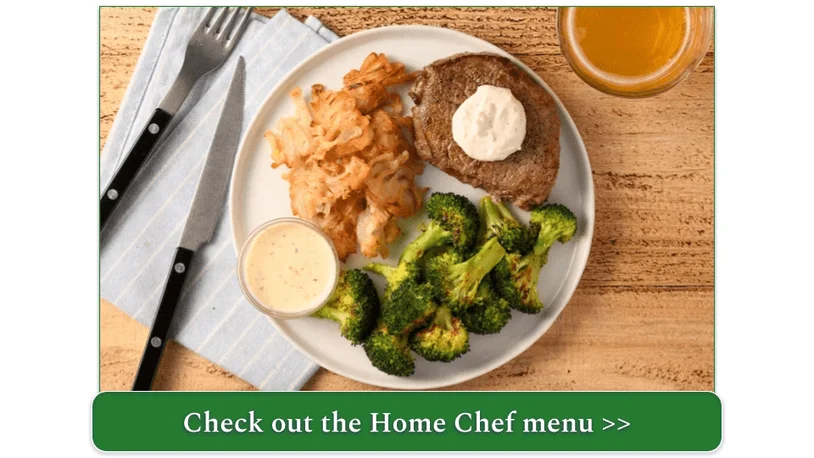 Home Chef's Sirloin Steak and Horseradish Cream