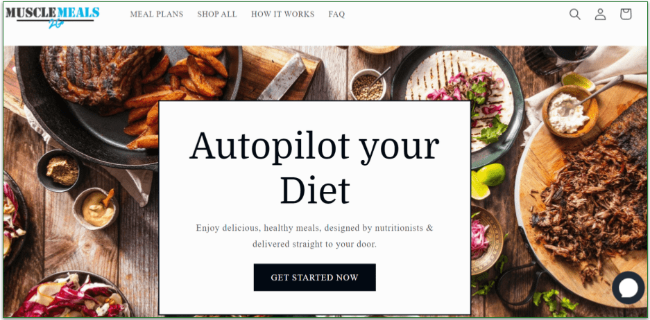 Muscle Meals 2 Go's homepage