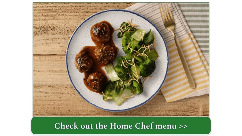 Home Chef's Mongolian-Style Pork Meatballs