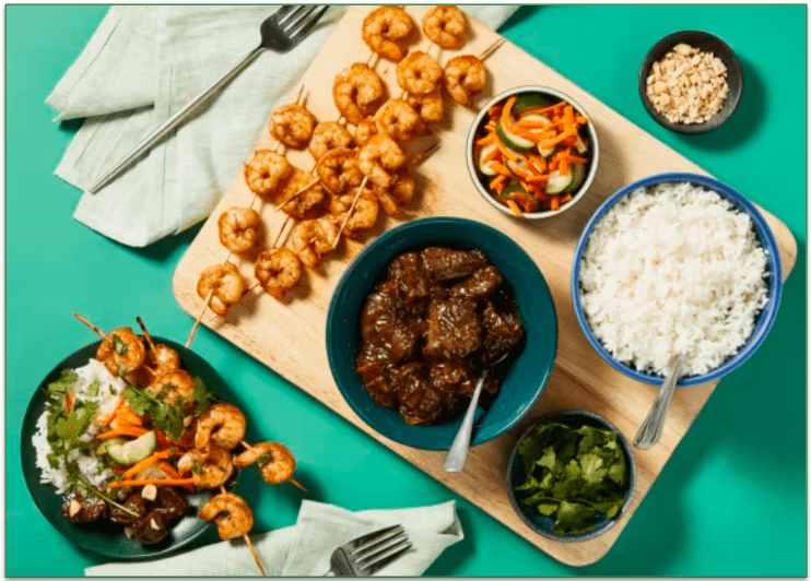 HelloFresh's Vietnamese Shrimp Skewers & Shaking Beef