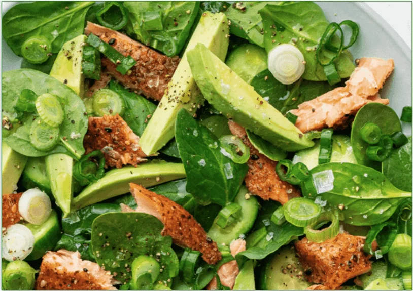 Screenshot of Hungryroot's Togarashi Salmon and Avocado Salad