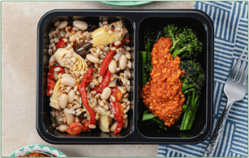 Purple Carrot's vegan dish