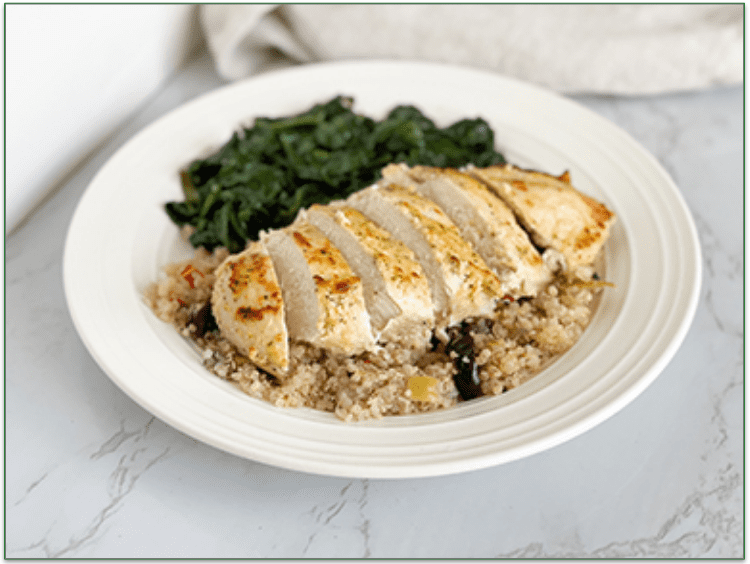 Diet-to-Go's Greek Chicken with Quinoa dish