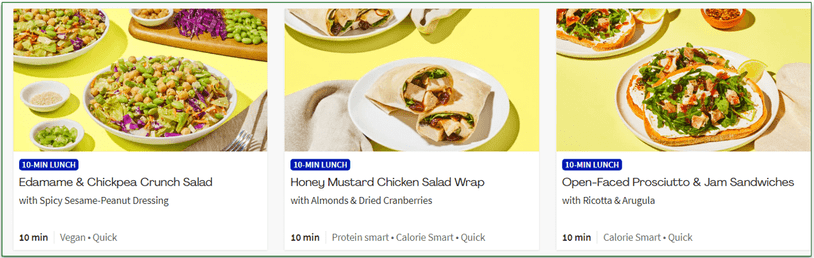 HelloFresh’s quick lunches are easy to prepare