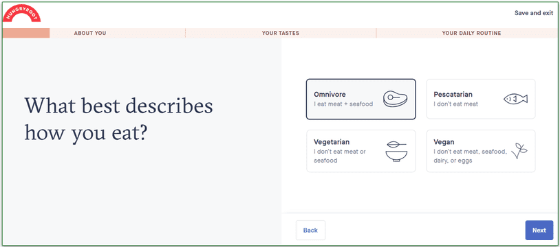 Hungryroot offers fewer meal plans but has more recipes