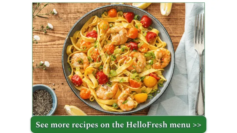 HelloFresh's Creamy Shrimp Tagliatelle