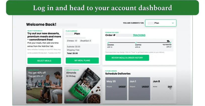 a screenshot of freshnlean.com's homepage