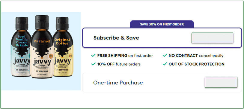 Javvy's Coffee Concentrates and subscription benefits