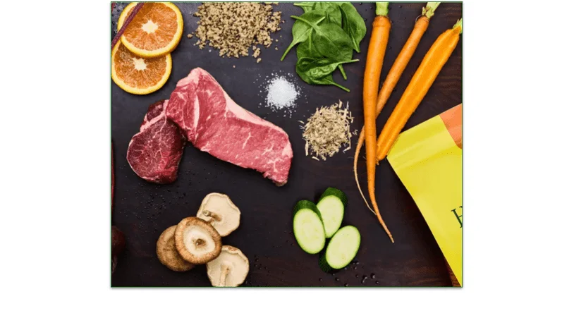  Fresh ingredients used in the beef recipe