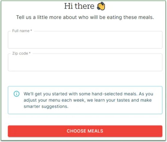 A quick questionnaire on The Good Kitchen's site