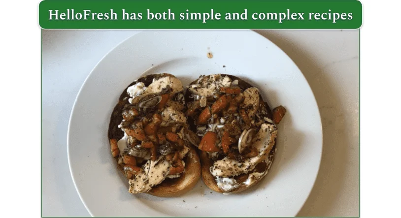 HelloFresh’s Open-Faced Tuscan-Spiced Chicken Sandos