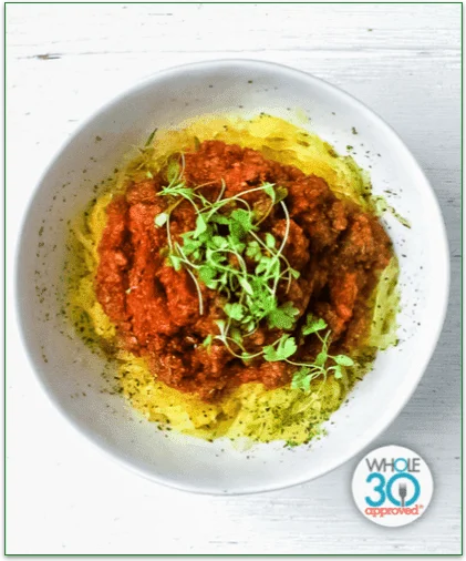 TGK's Beef Bolognese with Spaghetti Squash