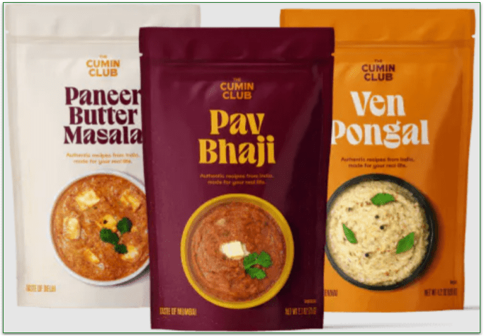 Image with The Cumin Club's sealed food packages
