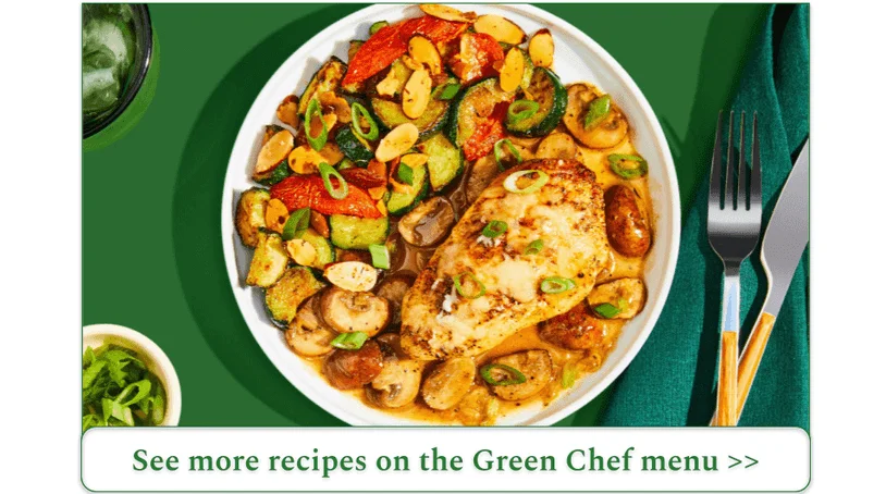 A hearty Green Chef dish with meat and veggies