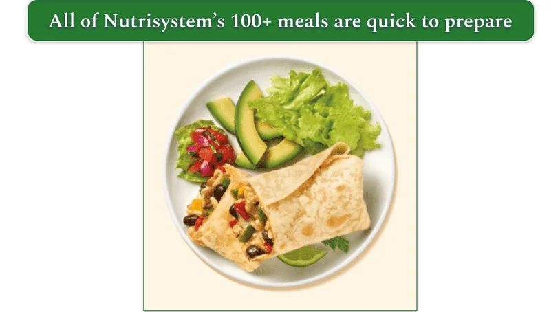 Example of a Nutrisystem prepared meal that just requires reheating