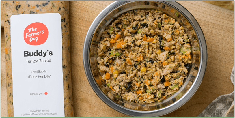 The Farmer's Dog's turkey meal