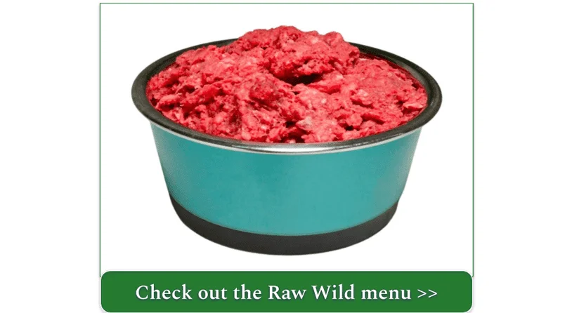 a screenshot of rawwild's raw dog food recipe