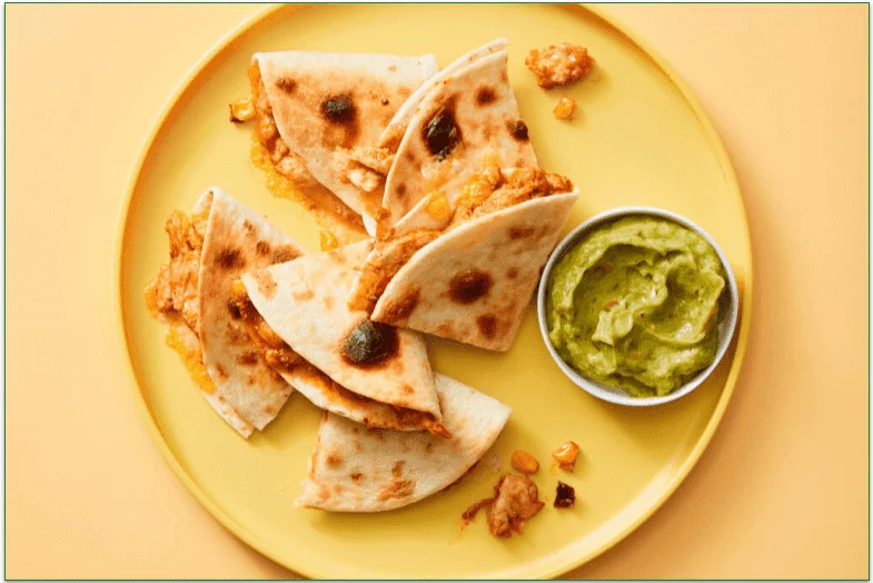 Chicken Tinga Quesadillas from Dinnerly