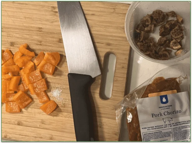 There’s quite a bit of chopping involved in this dish