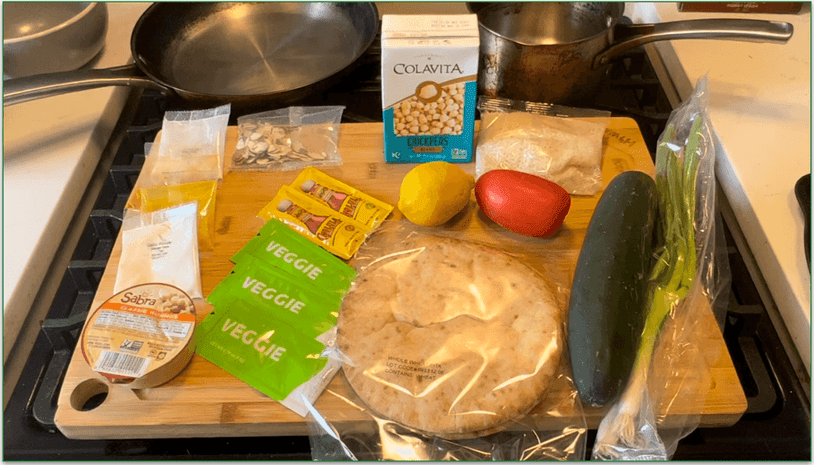Ingredients for HelloFresh’s Streetcart Chickpea Bowls