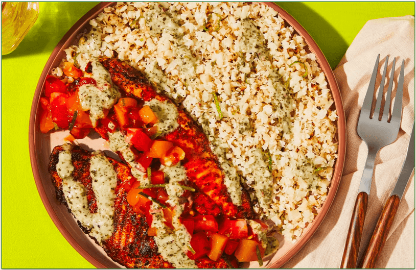 Caribbean-Spiced Tilapia with Mango Salsa by Green Chef