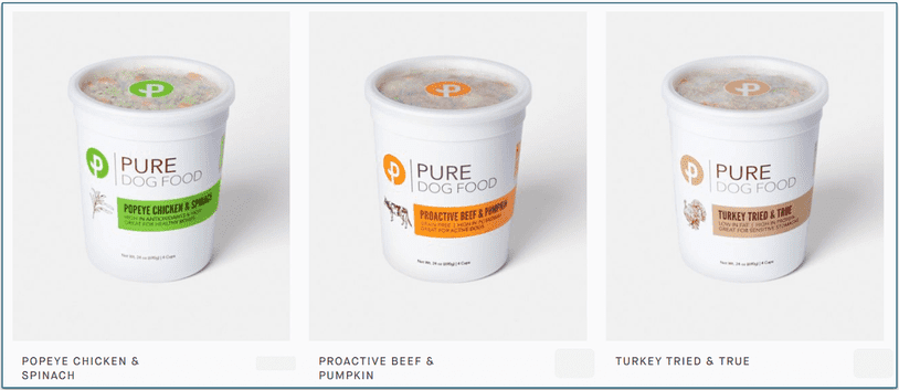 Pure's pup meals