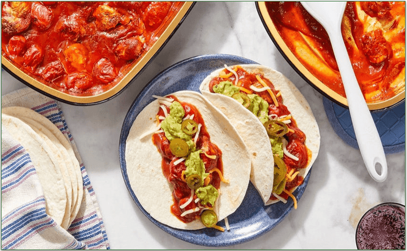 Oven-Baked Chicken Tacos by Blue Apron