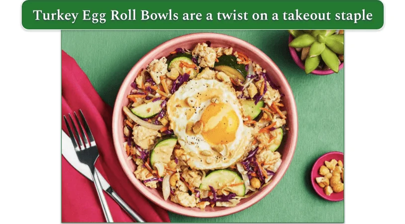 Turkey Egg Roll Bowls from Green Chef