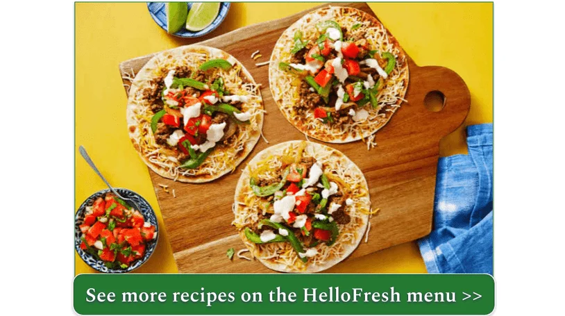 HelloFresh's Cheesy Beef Tostadas