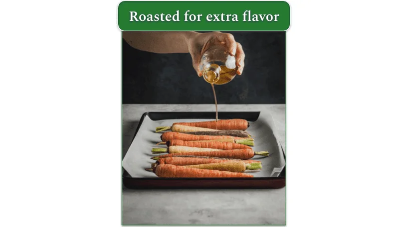 Veggies about to be roasted in the oven