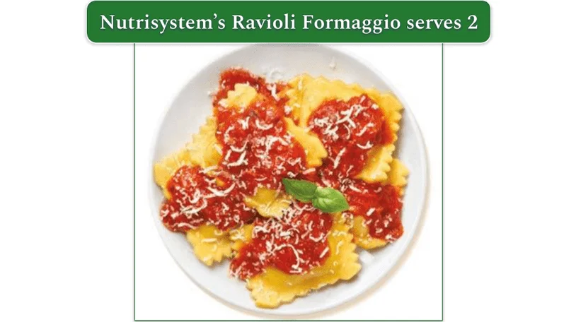 Nutrisystem's Ravioli Formagio