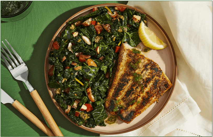 Barramundi with Lemon Chive Butter from Green Chef