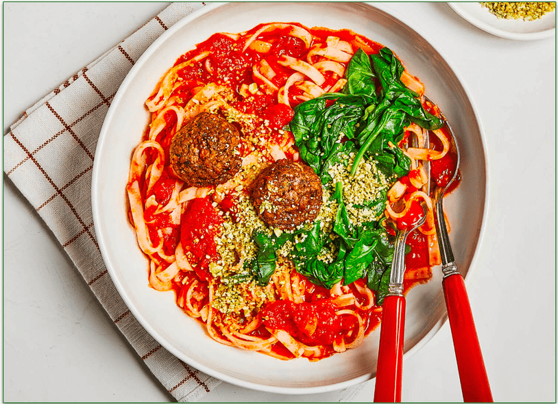 Splendid Spoon's Vegan Meatballs & Marinara Noodles