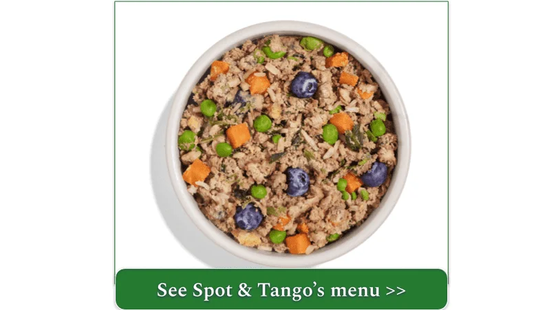 Spot & Tango's fresh Lamb + Brown Rice dish