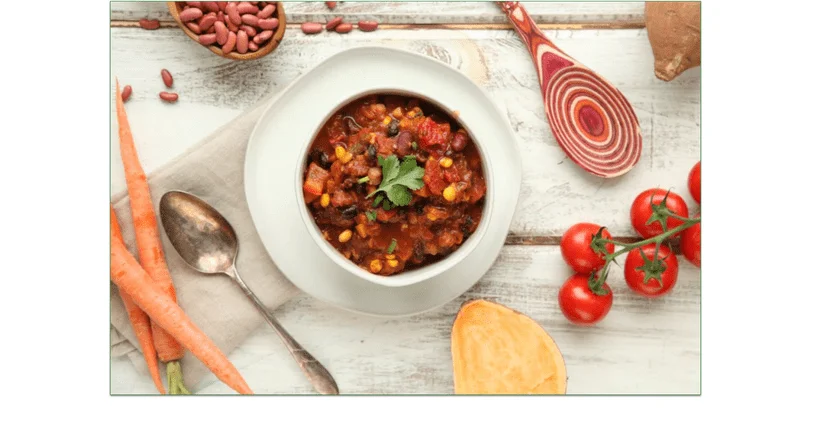 No Salt Millie's Chili from MamaSezz, served in a bowl