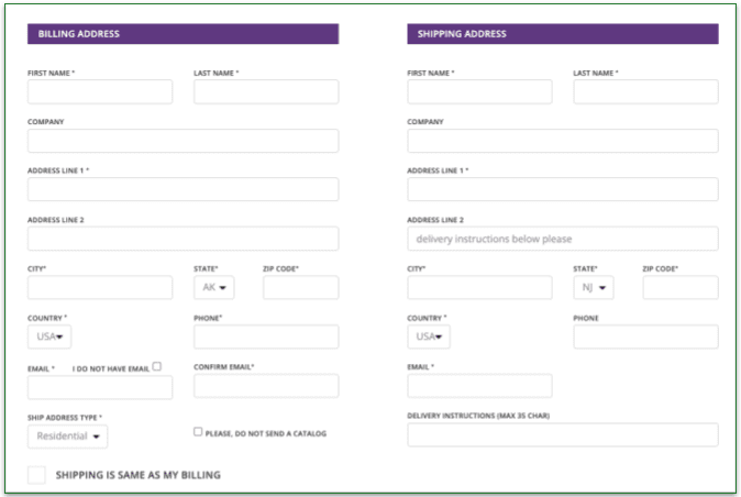 Screenshot of Magic Kitchen's checkout screen
